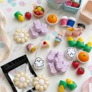 Birthday Party Favor Clicker Keychains – Set of 10